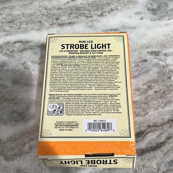 MINI LED STROBE LIGTH NWT - Picture 3 of 3